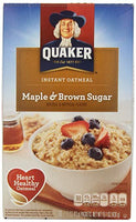 Quaker Instant Oatmeal, Maple Brown Sugar, 10 ct